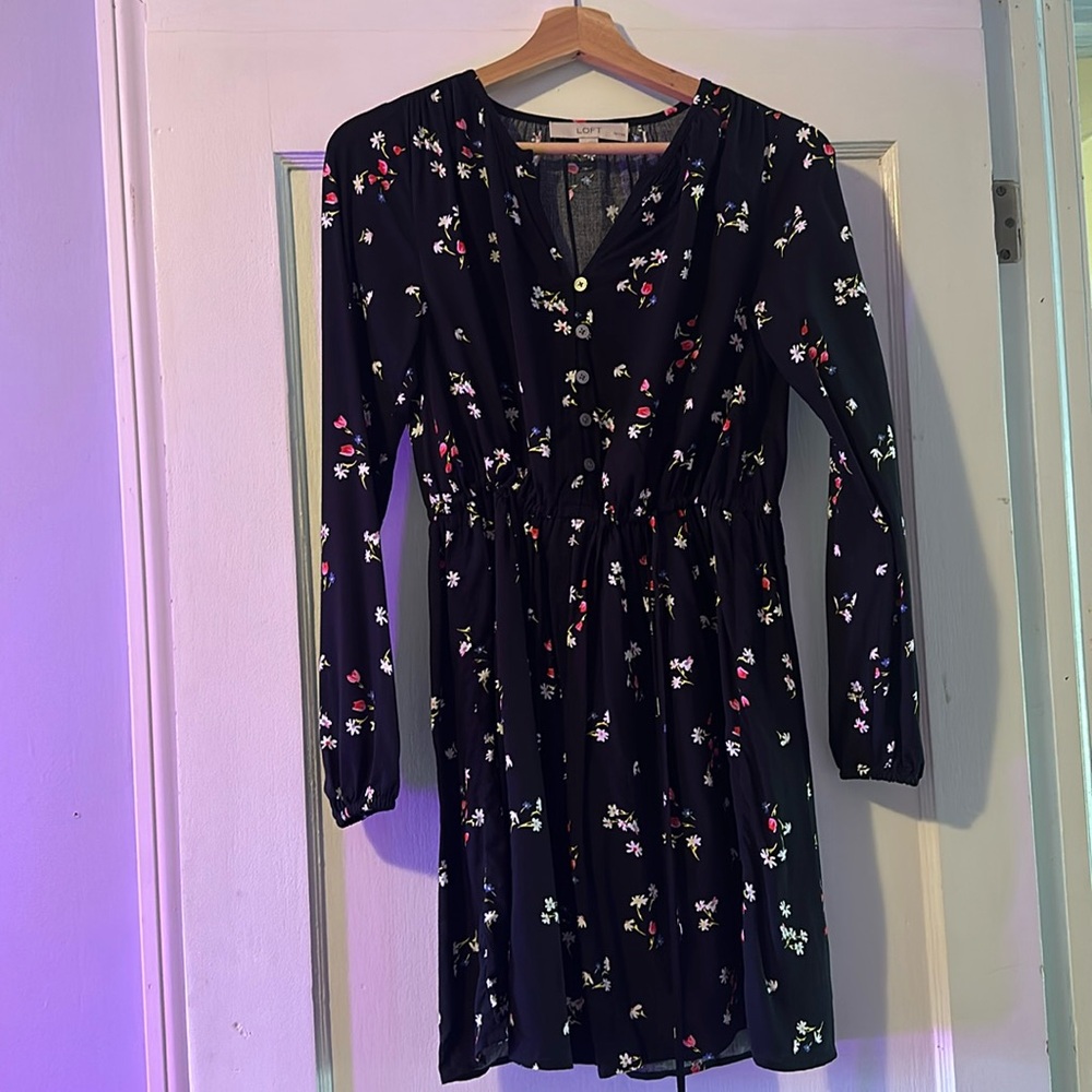 Loft Long-Sleeved Dress, Size XXS Petite
